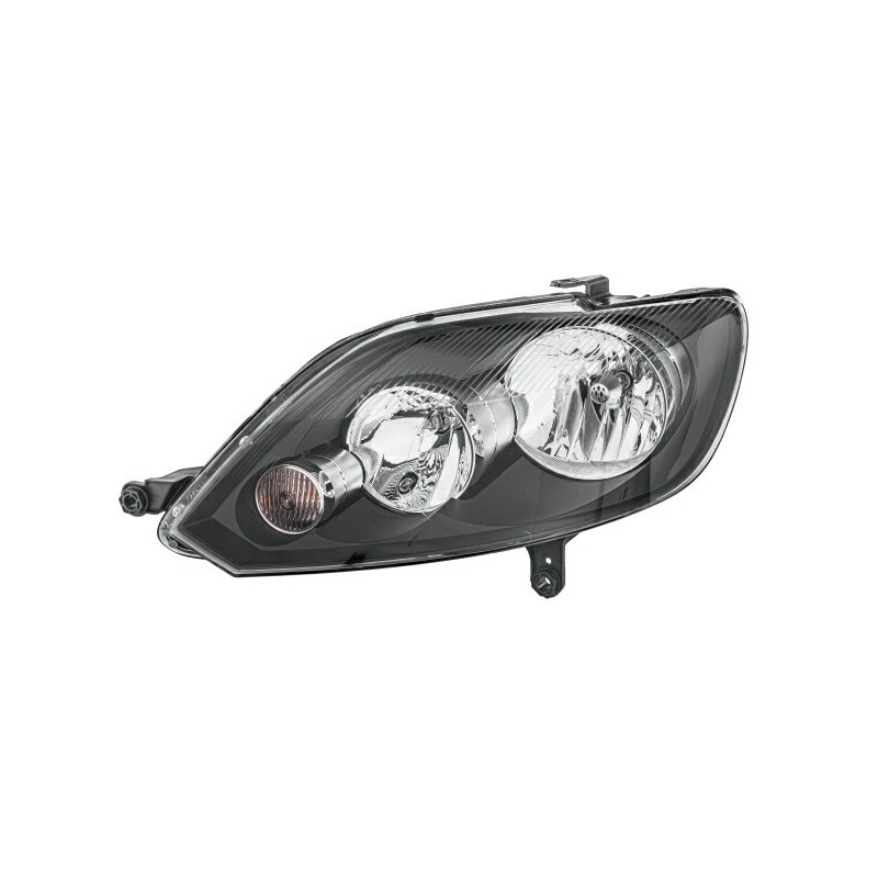 Reflektor L (halogen, H15/H7/H7/PY21W/W5W, elektryczny, z silnikiem, kolor wkładu: chromowany) pasuje do: VW GOLF VI PLUS 01.09-