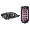 Reflektor L (halogen, H15/H7/H7/PY21W/W5W, elektryczny, z silnikiem, kolor wkładu: chromowany) pasuje do: VW GOLF VI PLUS 01.09-