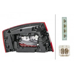 Lampa tył P (LED/P21W, światło cofania) pasuje do: SKODA OCTAVIA III 06.16-11.19
