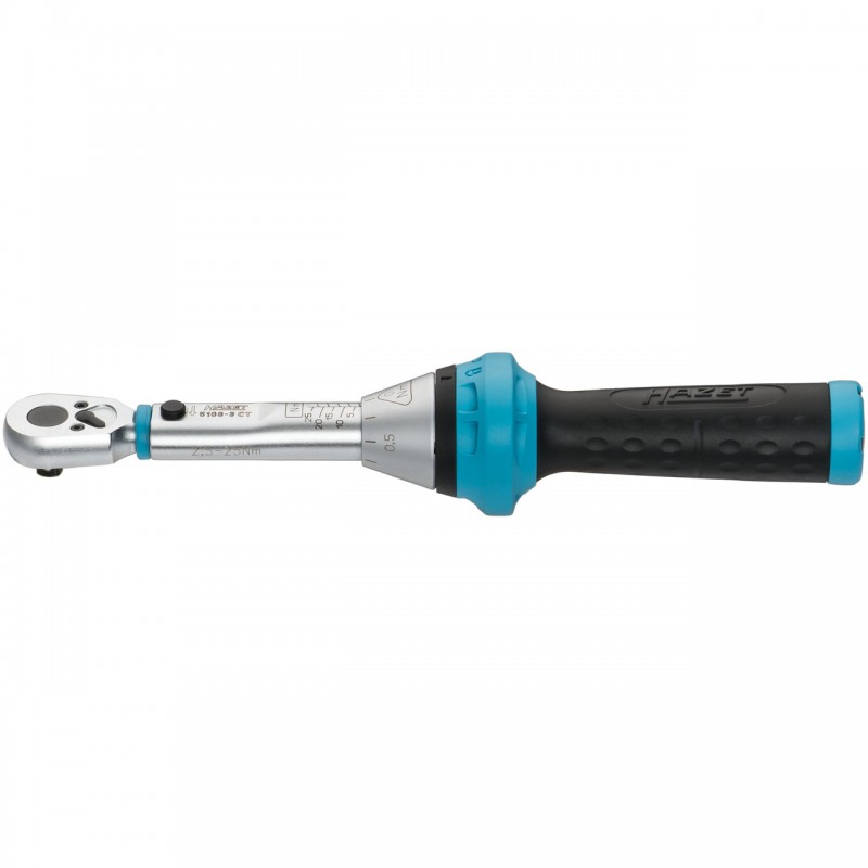 Klucz dynamometryczny / grzechotka trzpień / napęd: 1/4, zakres momentów: 2,5-25 Nm, rozmiar: 6,3 mm, dł.: 234 mm, dwukierunkowa