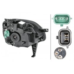 Reflektor L (halogen, H4/PY21W, elektryczny, z silnikiem) pasuje do: RENAULT TWINGO III