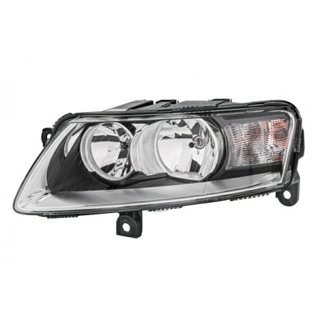 Reflektor L (halogen, H1/H7/PY21W/W5W, elektryczny, z silnikiem, kolor wkładu: chromowany, kolor kierunkowskazu: biały) pasuje