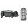 Reflektor L (halogen, H1/H7/PY21W/W5W, elektryczny, z silnikiem, kolor wkładu: chromowany, kolor kierunkowskazu: biały) pasuje