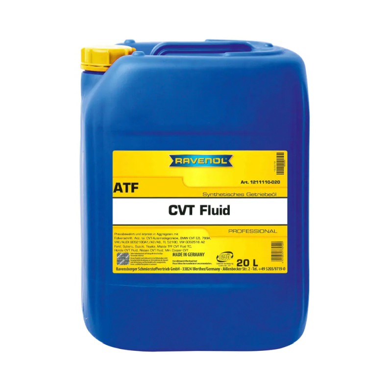 Olej ATF CVT (20L)   BMW CVT EZL 799A  FORD WSS-M2C928-A  FORD WSS-M2C933-A  HONDA 082009006  HONDA 826099904  HONDA 826099907
