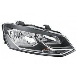 Reflektor P (halogen, H7/H7/W5W/WY21W, elektryczny, z silnikiem, kolor wkładu: chromowany, kolor kierunkowskazu: pomarańczowy)