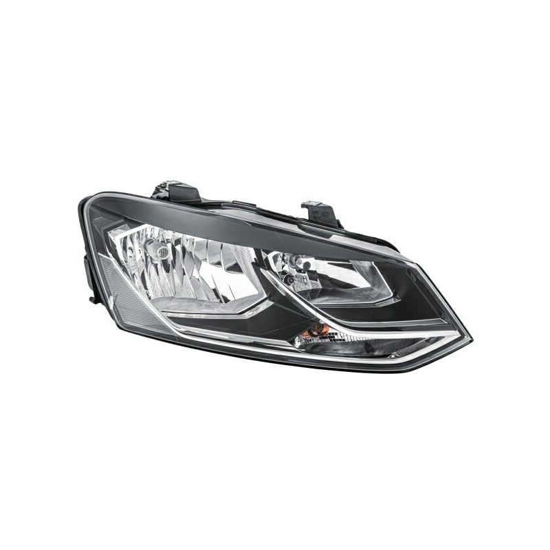 Reflektor P (halogen, H7/H7/W5W/WY21W, elektryczny, z silnikiem, kolor wkładu: chromowany, kolor kierunkowskazu: pomarańczowy)