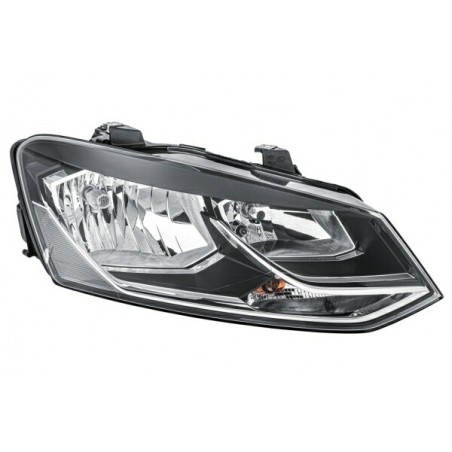 Reflektor P (halogen, H7/H7/W5W/WY21W, elektryczny, z silnikiem, kolor wkładu: chromowany, kolor kierunkowskazu: pomarańczowy)