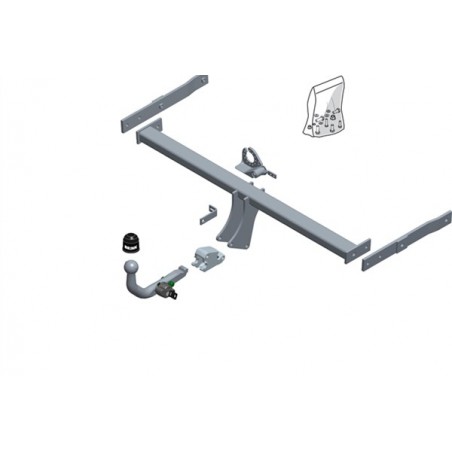 HAK HOLOWNICZY TOYOTA HILUX VIII PICK-UP (_N1_) 15-