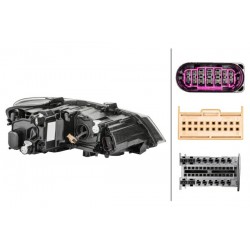 Reflektor L (LED, LED/WY21W, elektryczny) pasuje do: VW POLO V 6C 05.14-09.17