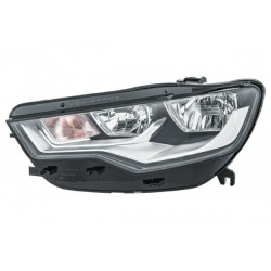 Reflektor L (halogen, H15/H7/PY21W/W5W, elektryczny, z silnikiem, kolor wkładu: chromowany, kolor kierunkowskazu: pomarańczowy