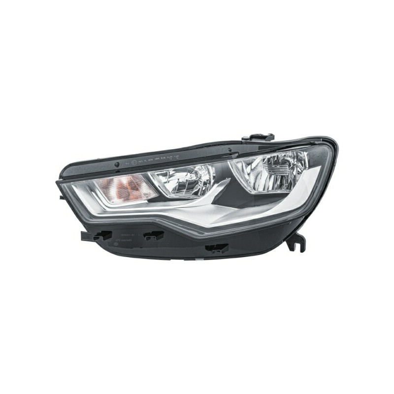 Reflektor L (halogen, H15/H7/PY21W/W5W, elektryczny, z silnikiem, kolor wkładu: chromowany, kolor kierunkowskazu: pomarańczowy