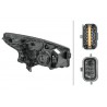 Reflektor L (halogen, H4/LED/PY21W, elektryczny, z silnikiem) pasuje do: OPEL VIVARO 08.14-09.19