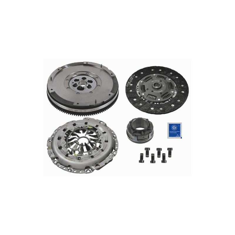 Zestaw sprzęgła z kołem dwum. i łożyskiem wyc. (240mm) pasuje do: AUDI A4 B6, A6 C5  VW PASSAT B5.5 1.9D 11.00-05.05