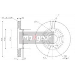 TARCZA HAM. VW P. T5 03- 16 308MM/TOUAREG 2,5TDI