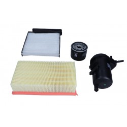 ZESTAW FILTRÓW NISSAN NOTE/NV200 1,5DCI 06- FILTR OLEJU+PALIWA+POWIETRZA+KABINOWY