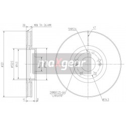 TARCZA HAM. HYUNDAI P. SANTA FE 06-/IX55 08-/SORENTO 09-