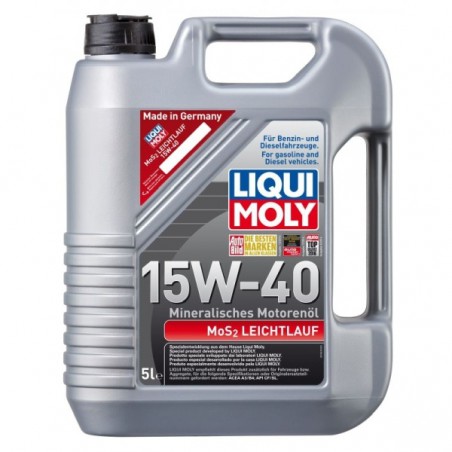 OLEJ LIQUI MOLY 15W40 5L MOS2 LEICHTLAUF SUPER A3/B4