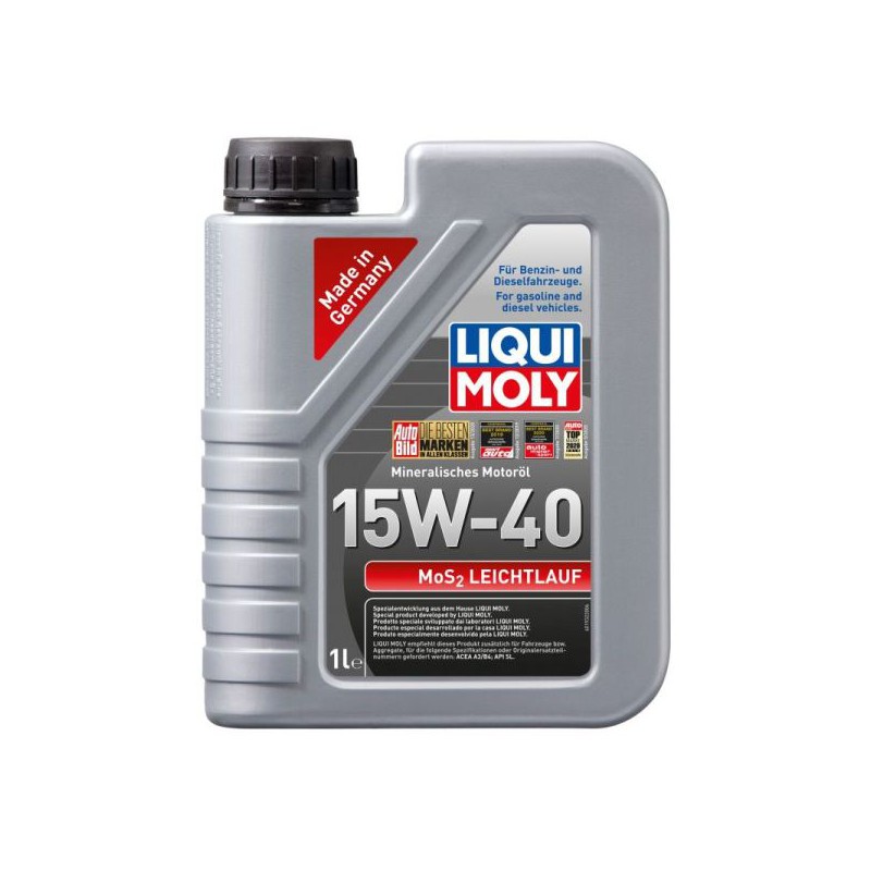 OLEJ LIQUI MOLY 15W40 4L MOS2 LEICHTLAUF SUPER A3/B4
