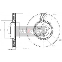 TARCZA HAM. VOLVO P. S70/S90/V70/V90 319X26
