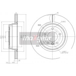 TARCZA HAM. BMW T. E90 320-335 05- 336X22