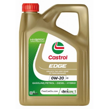 Olej silnikowy Edge (4L) SAE 0W20  API ILSAC GF-6A  SP  ACEA C5  CHRYSLER MS-6395  FIAT 9.55535-CR1  FIAT 9.55535-GSX/DSX  FOR